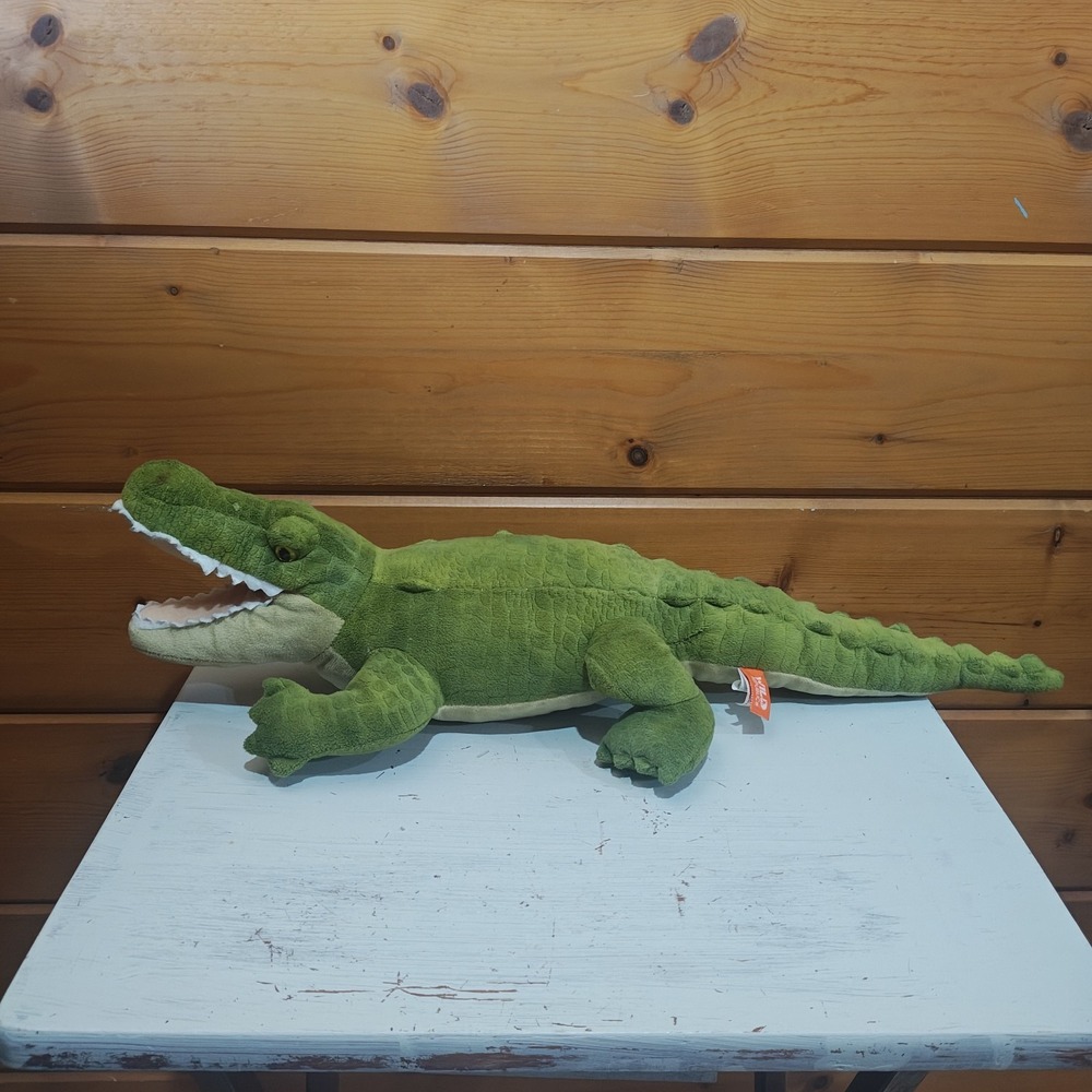 Wild Republic Plush Green Crocodile Alligator 24" Stuffed Realistic Animal Toy
